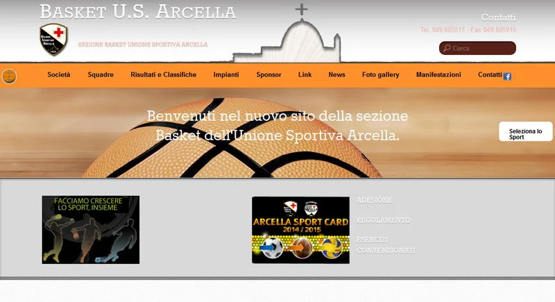 Lavori sito basket arcella Padova